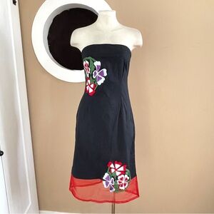 🌺Love Potion Strapless Floral Embroidered Dress – Size L